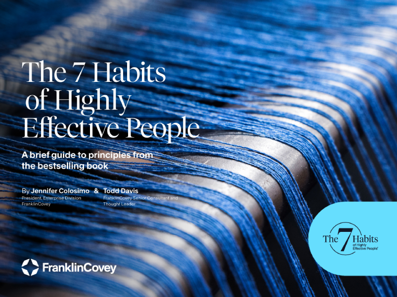The 7 Habits of Highly Effective People – A brief guide to principles