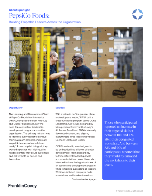 PepsiCo Foods Case Study